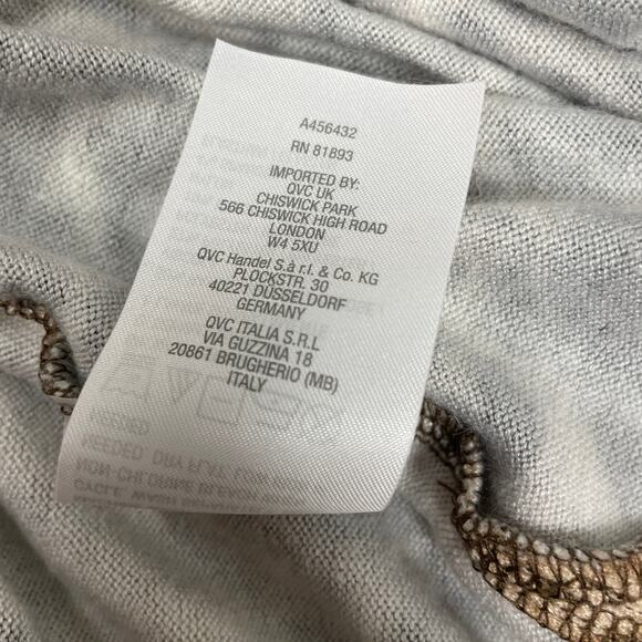 Susan Graver Weekend Women's S Brown Leopard Cashmoozie Open Front Cardigan - Picture 5 of 8